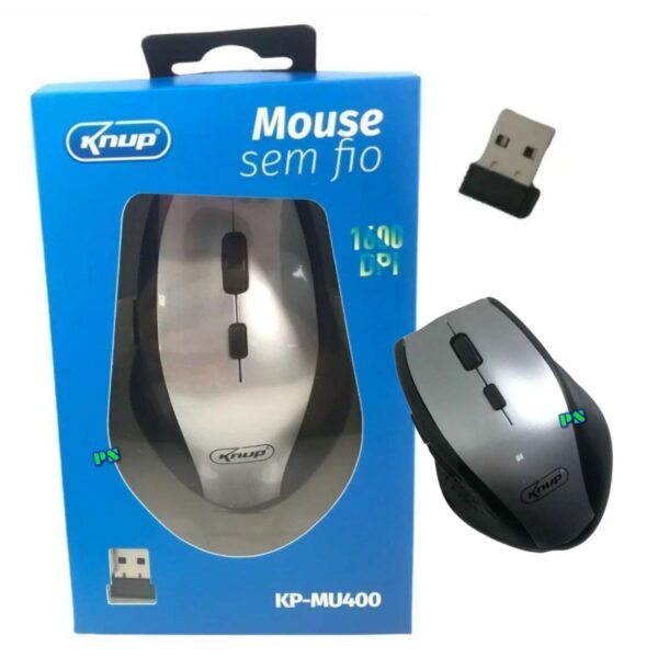 Mouse sem fio 6 botões MU400