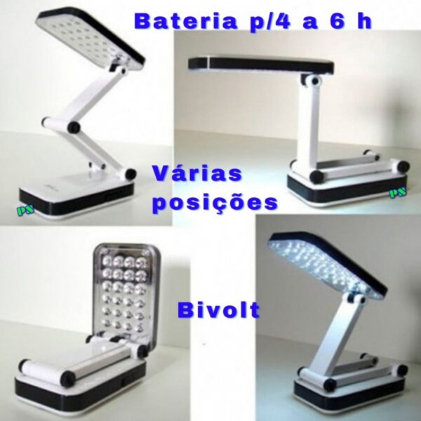 Luminária de mesa articulável de LED - Image 3