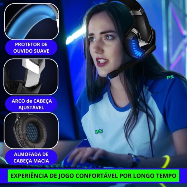 Headset Gamer Ej-902 com Microfone - Image 3