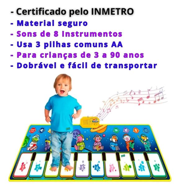 Brinquedo Tapete Piano Musical Infantil Crianças Bebê - Image 5